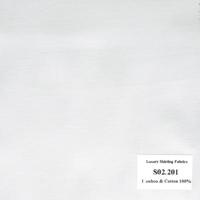 Vải May Đồng Phục Áo Sơ Mi Công Sở Màu Trắng S02.201