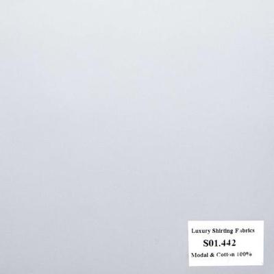 Vải May Đồng Phục Áo Sơ Mi Công Sở Màu Trắng Vân Chìm S01.442