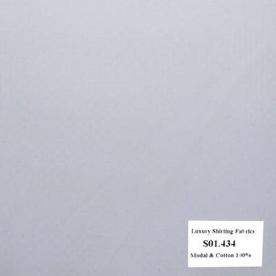 Vải May Đồng Phục Áo Sơ Mi Công Sở Vân Trắng S01.434