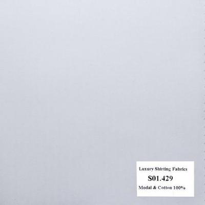 Vải May Đồng Phục Áo Sơ Mi Công Sở Màu Trắng Sọc Dọc S01.429