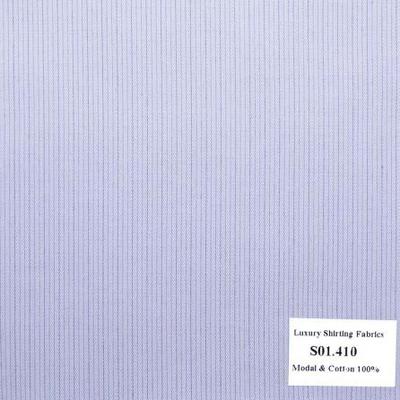 Vải May Đồng Phục Áo Sơ Mi Công Sở Màu Tím Sọc Dọc S01.410