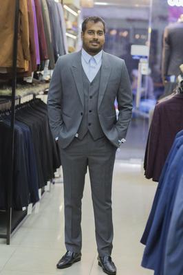 Suit Quý Ông xanh xám lịch lãm F74.092