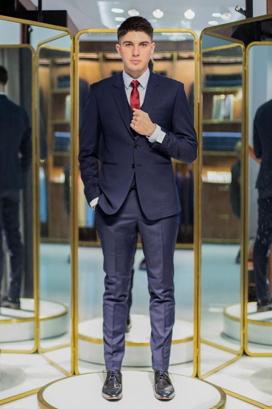 Suit Xanh Navy vân ẩn  