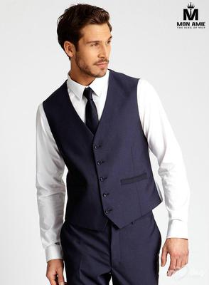 Áo Ghi Lê Nam Xanh Navy Cổ Cao A50.026