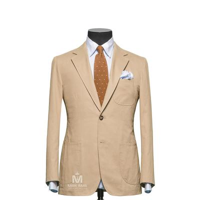 Bộ Vest Nam Công Sở Cao Cấp Màu Kem Đậm 624754-1