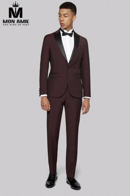 Bộ Tuxedo Màu Đỏ Rượu B51.001