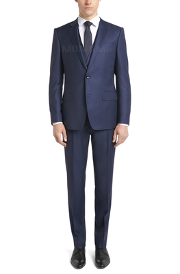 Bộ Suit Nam Italia 70% Wool Xanh Navy F74.085