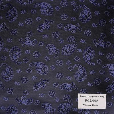 Khăn Pocket Square Hoa Văn Xanh Tím