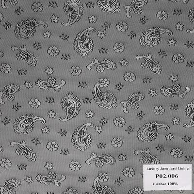 Khăn Pocket Square Hoa Văn Xám P02.006
