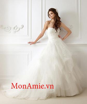 Đầm công chúa cúp ngực phồng xòe