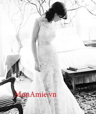 Đầm Đuôi Cá Cổ Ren