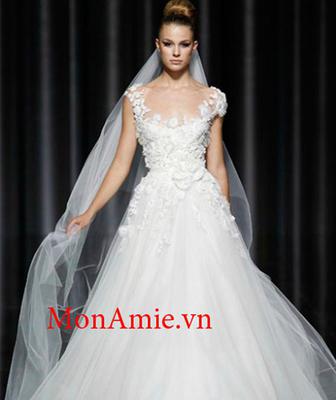 Đầm Xòe Công Chúa Tay Con