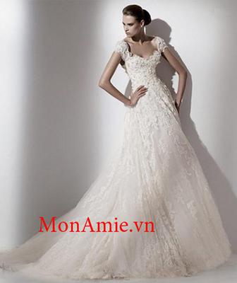 Đầm Xòe Đuôi Nhẹ Tay Con