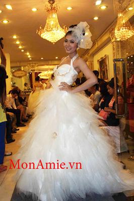 Đầm 1 Dây Xòe Ren