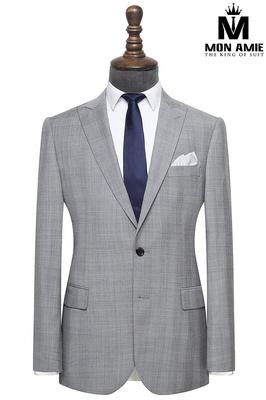 Bộ Vest Nam Công Sở Cao Cấp Xám Caro 610120