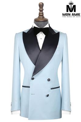 Bộ Vest Nam Công Sở Cao Cấp Xanh Sáng B51.011