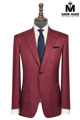 Bộ Vest Nam Công Sở Cao Cấp Màu Đỏ C52.037