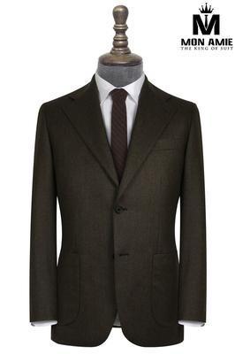 Bộ Vest Nam Công Sở Cao Cấp Xanh Rêu C52.0114