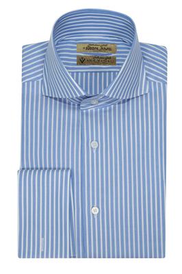 Sơ mi xanh sọc thẳng KT  USA VSAC_3-1002