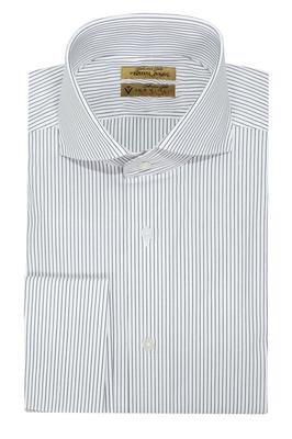 Áo sơ mi trắng sọc đen S02.316