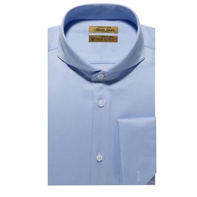 Áo sơ mi xanh họa tiết S03.035