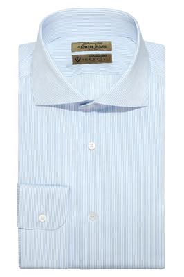 Áo sơ mi xanh sọc xanh S03.113