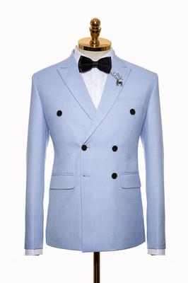 Bộ Vest Nam Công Sở Thời Trang Màu Xanh Sáng A50.028