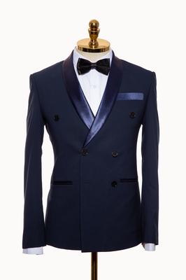 Bộ Vest Nam Công Sở Màu Xanh Đen A50.039