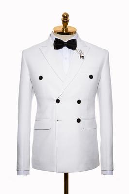 Bộ Vest Nam Công Sở Màu Trắng Tinh C52.034