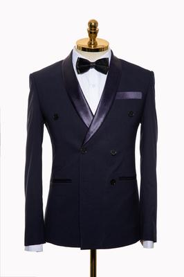 Bộ Vest Nam Công Sở Màu Xanh Ánh Tím C52.050