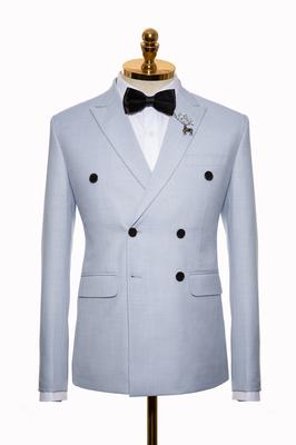 Bộ Vest Nam Công Sở Màu Xanh Sáng C52.053