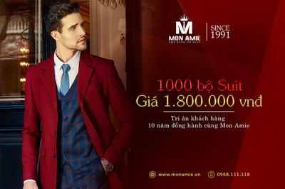 1000 bộ Suit giá 1.800.000 vnđ tri ân khách hàng