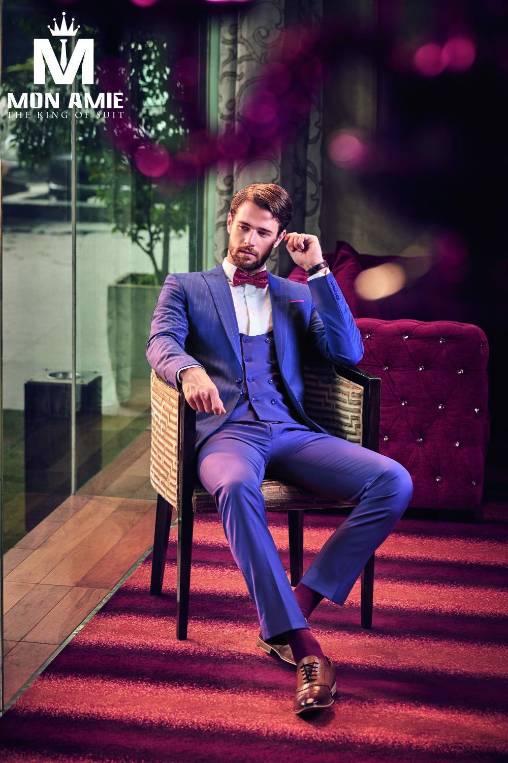 Dịch vụ may vest cưới - Mon Amie giúp chàng tự tin hơn trong ngày cưới