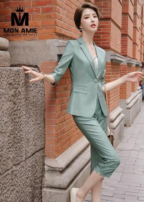 Set vest xanh pastel quần lửng cực yêu