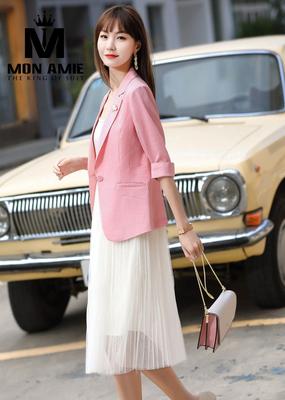 Áo vest hồng đơn giản