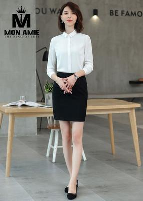 Sơ mi công sở trắng đơn giản
