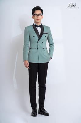 Vest xanh mint hai hàng khuy thanh lịch