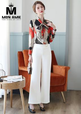 Sơ mi họa tiết đỏ đen nổi bật