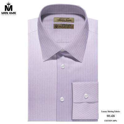 Áo sơ mi tím sọc S01.426