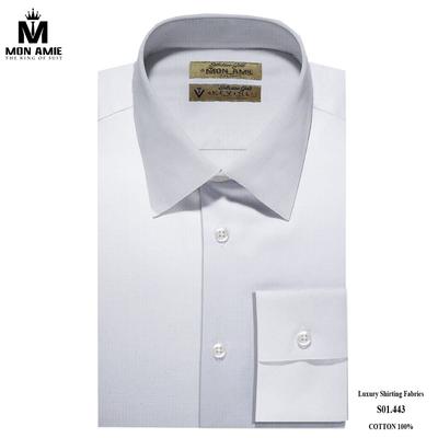 Áo sơ mi trắng sọc chìm S01.443