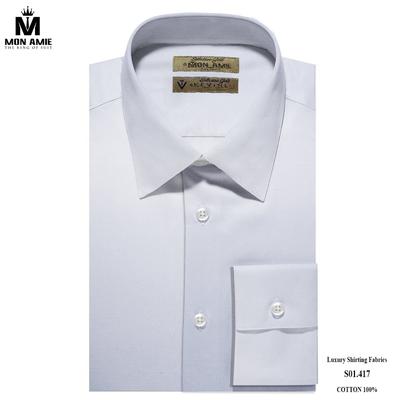 Áo sơ mi trơn màu trắng S01.417