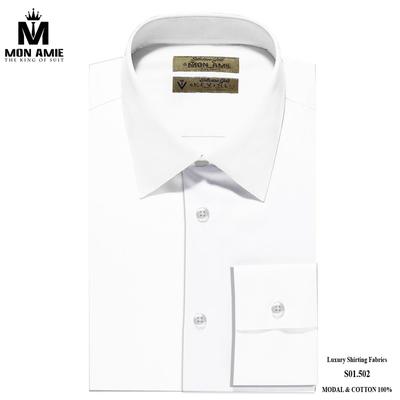 Áo sơ mi trắng trơn S01.502