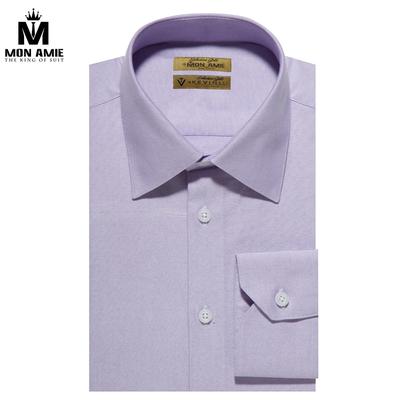 Áo sơ mi trơn màu tím pastel S02.230