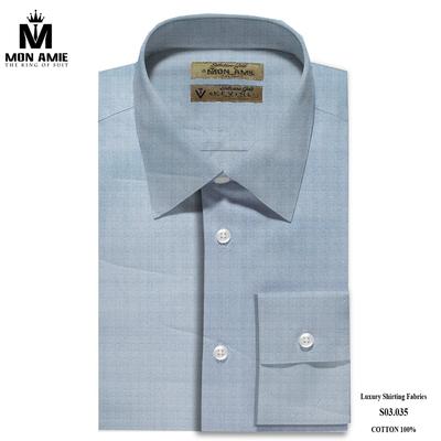 Áo sơ mi xanh dương nhạt sang trọng S03.035