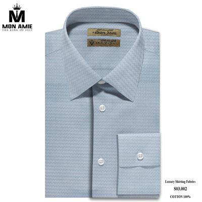 Áo sơ mi màu xanh xám nam tính S03.002