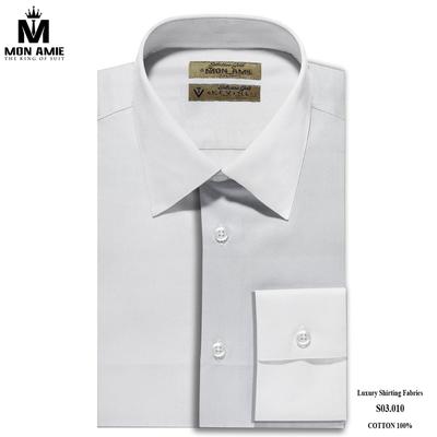 Áo sơ mi màu ghi nhạt họa tiết lượn sóng chìm đầy cuốn hút S03.010