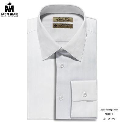 Áo sơ mi màu ghi nhạt họa tiết kẻ sọc dọc tinh tế S03.011