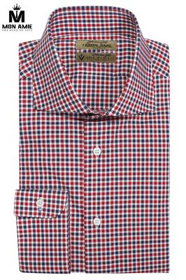 Áo sơ mi caro nhí đỏ xanh S03.178