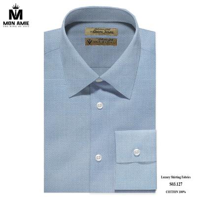 Áo sơ mi màu xanh xám bắt mắt S03.127