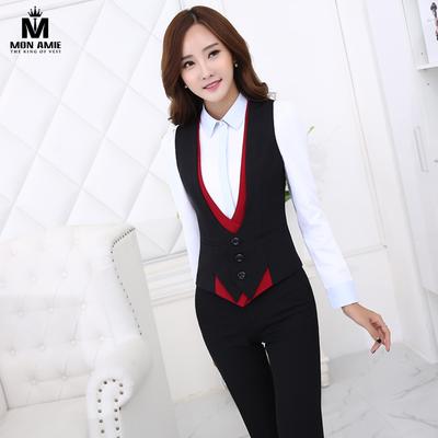 Áo ghile nữ màu đen phối đỏ sang chảnh
